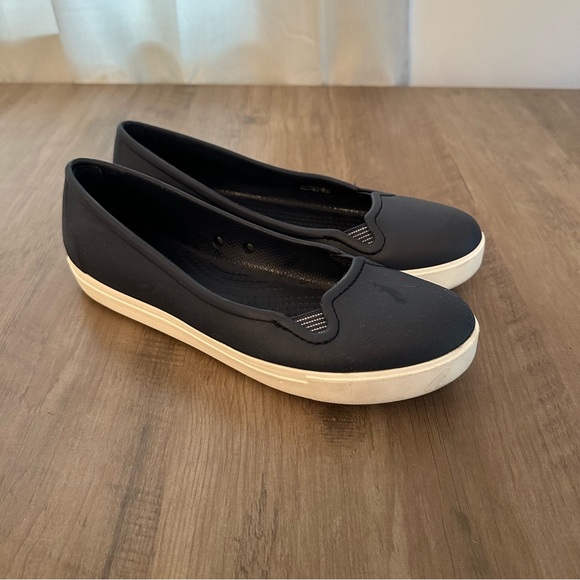 Crocs Women's Dual Comfort Blue Flats Casual Closed Stretch Toe Shoes Sz 10 - Picture 3 of 6